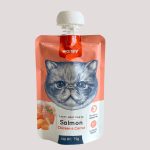 Wanpy Tasty Meat Paste with Salmon , Chicken & Carrot Lickable Treats for Cats - 90g