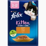 PURINA Felix Wet Cat Food for Kittens – Chicken in Jelly – 85 g