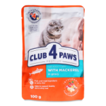 Club 4 Paws Mackerel in Gravy 100 Gm