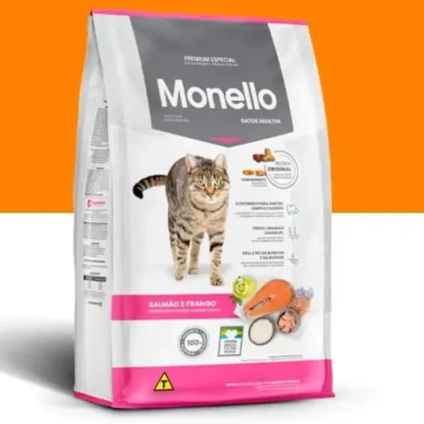 Monello Adult Cat Dry Food – Salmon, Tuna & Chicken – 15 Kg