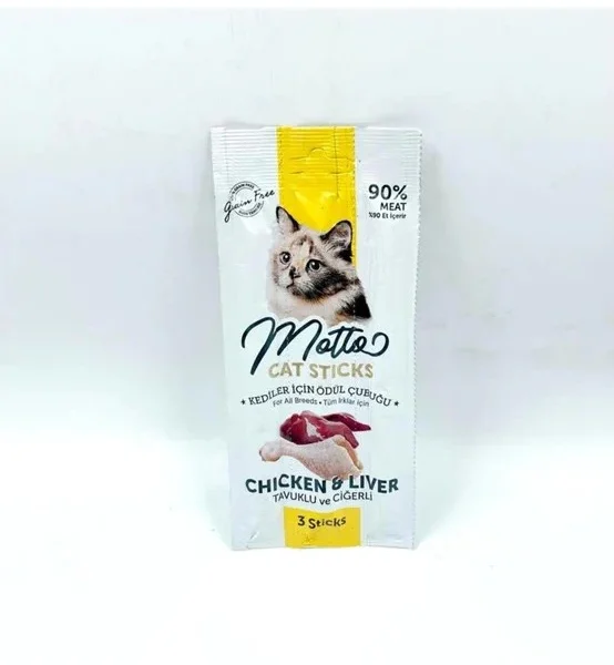 Motto Cat Treats With Chicken & Liver 3 Pcs