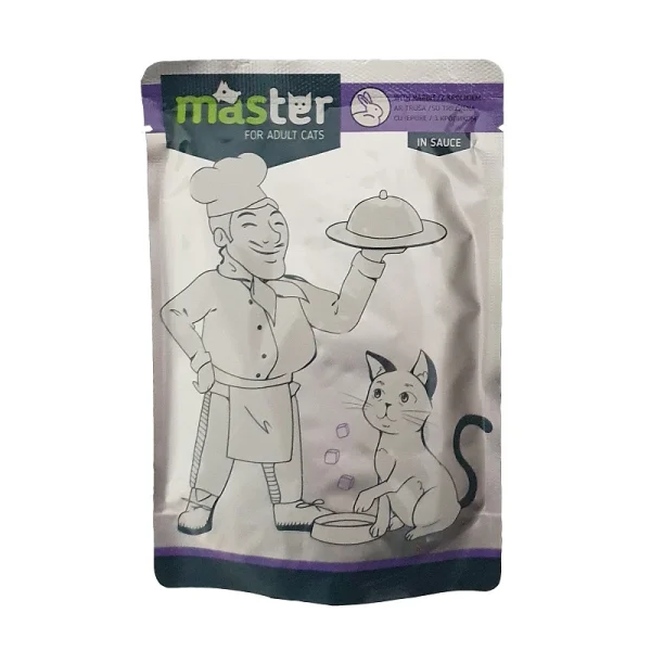 Master Cat Wet Food Adult with Rabbit t In Sauce  80 g