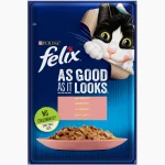 PURINA Felix Wet Cat Food for Adult Cats – Salmon in Jelly – 85 g