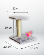 Joya - Small Cat Scratcher With Feather - Image 2
