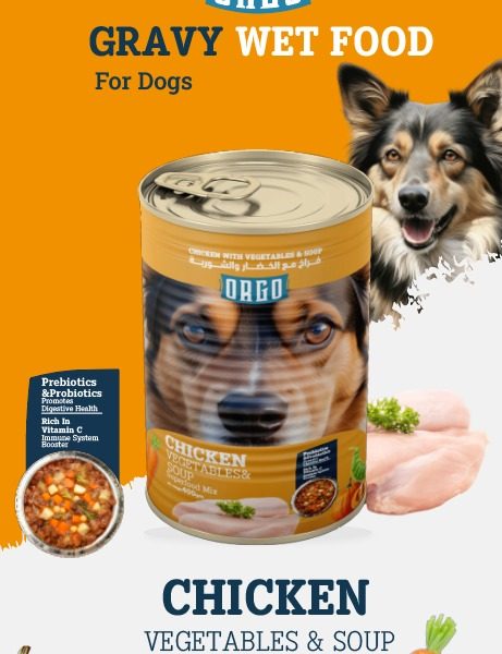 ORGO Dog Wet Food With Chicken , Vegetables & Soup - 400 gm