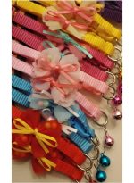 Pet Collar with Bell and Charms - Multiple Colors - Image 3