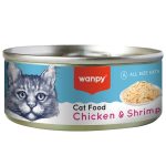 Wanpy Canned Wet Food For Cats With Chicken & Shrimp 95Gm