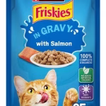 Purina Friskies Adult Cat Wet Food – Salmon Chunks in Gravy – 85 g