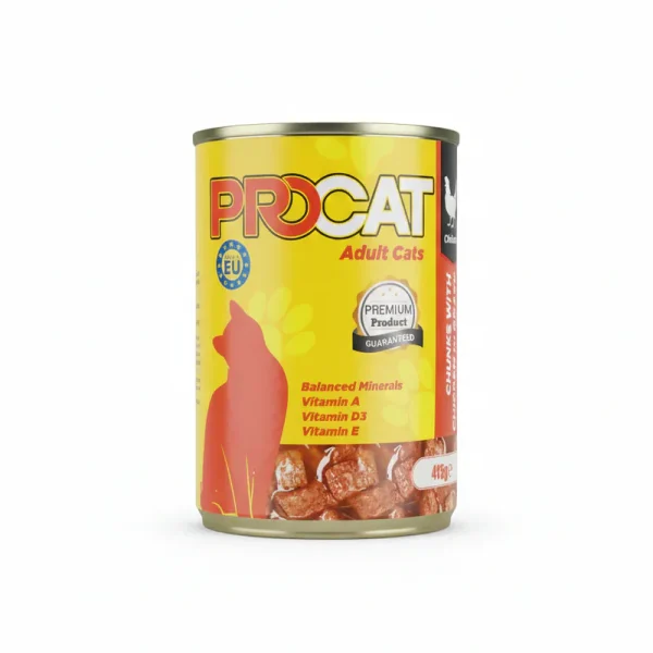 Procat For Adult in Chunks in Gravy with Chicken  – 415gm