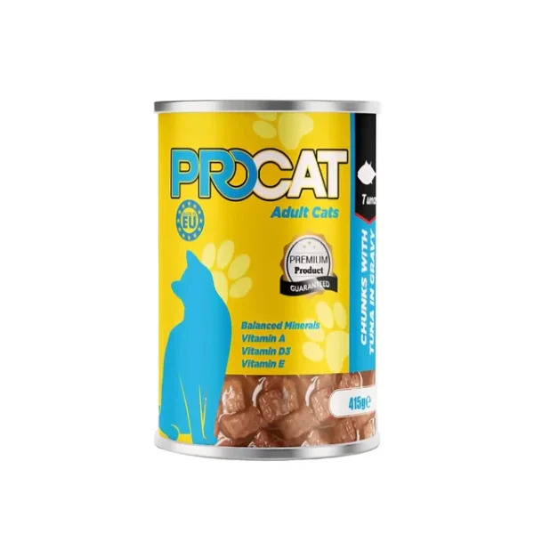 Procat For Adult in Chunks in Gravy with Tuna – 415gm