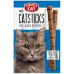 Perfecto Cat Sticks with Salmon&Trout 50g (10 Sticks) – Complementary Cat Treats