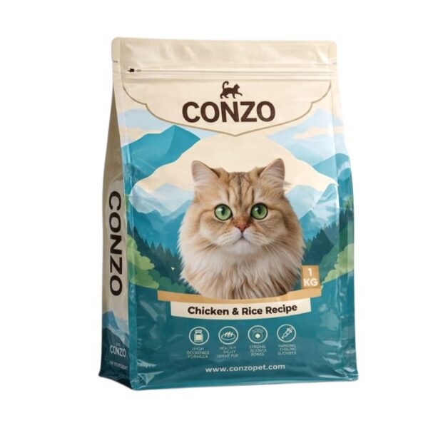 CONZO Adult Cat Food with Chicken & Rice 1kg