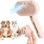 Steam Pet Grooming Brush with Spray – Self-Cleaning Dog & Cat Deshedding Brush - Image 2