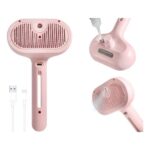 Steam Pet Grooming Brush with Spray – Self-Cleaning Dog & Cat Deshedding Brush - Image 4