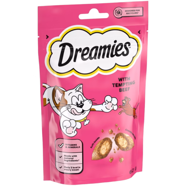Dreamies Cat Treats With Beef 60Gm