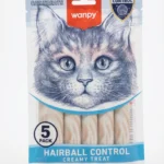 Wanpy Cat Creamy Treats Hairball Control With Codfish & Chicken 5 Pcs