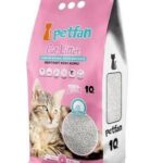 PETFAN Clumbing Bentonite Cat Litter - Baby Powder Scent - 10 L